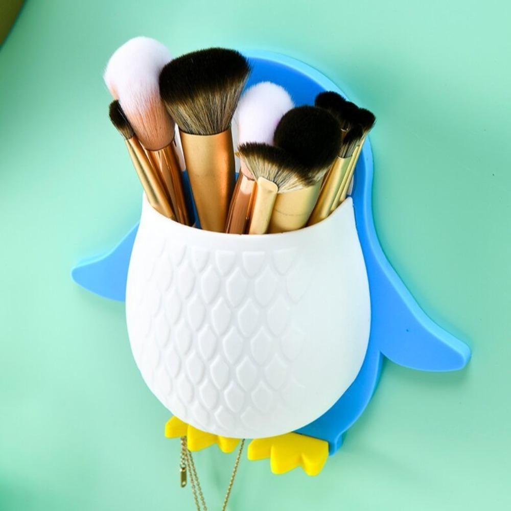 Настенный держатель для зубных щеток Пингвин Держатель для зубной пасты Ванная комната Кухня Настольный