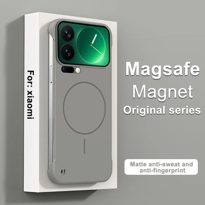 Ультратонкий безрамочный магнитный чехол для Xiaomi 17 17Pro Max Magsafe Жесткая матовая крышка из поликарбоната для Xiaomi MI17 pro max Защитный бампер