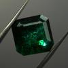 Natural Green Emerald Loose Gemstone 7 ct Emerald Cut for Jewelry Making and Gem Collections
