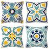 Mediterranean Style Turkish Floor Texture Cushion Cover Home Decoration Cushion Sofa Cushion Cover Outdoor Cushion Pillow