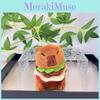 Capybara Unique Hamburger Plush Toy Keyring Perfect Size For Backpack And Accessories Bag