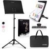 CAHAYA Folding Tabletop Music Stand (Product Number 007958624-0001) Dual Function Music File Included, Music Clip Included, Storage Bag Included,