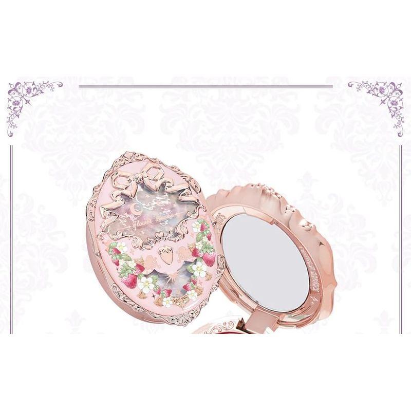 Flower Knows - Розово-фиолетовые румяна с тиснением в стиле рококо «Клубника» - G01