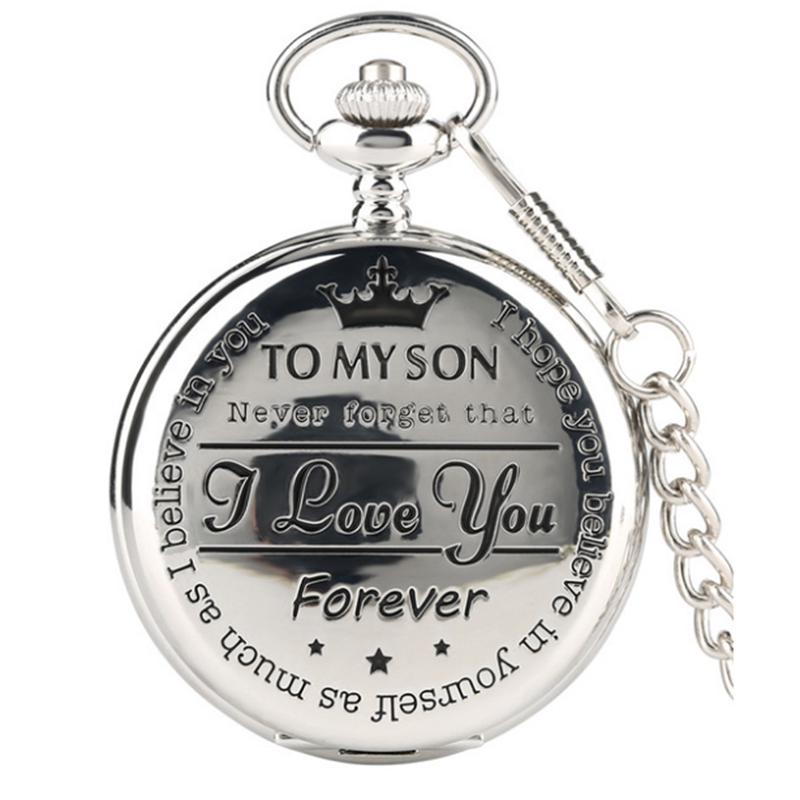 Карманные кварцевые часы-медальон.