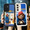 Cute P-PaddingtonS Bear Soft Phone Case for Samsung Galaxy A17 A16 A26 A36 A56 A15 A25 A35 A55 A14 A24 A34 A54 A13 A23 A33 A53 A