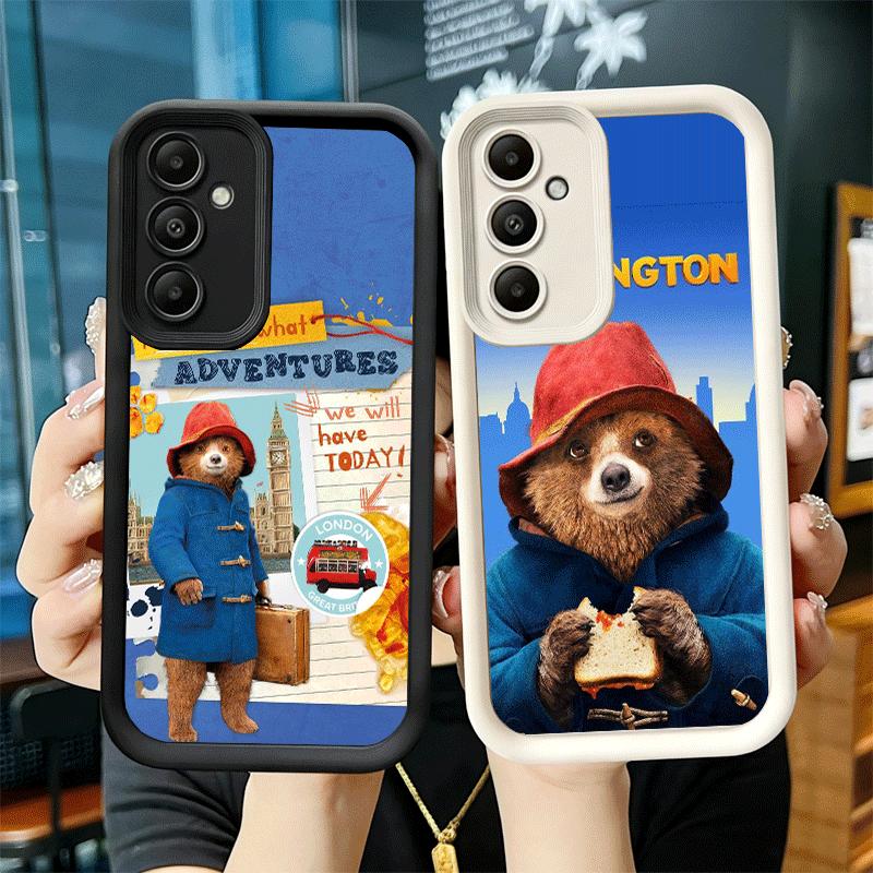 Cute P-PaddingtonS Bear Soft Phone Case for Samsung Galaxy A17 A16 A26 A36 A56 A15 A25 A35 A55 A14 A24 A34 A54 A13 A23 A33 A53 A