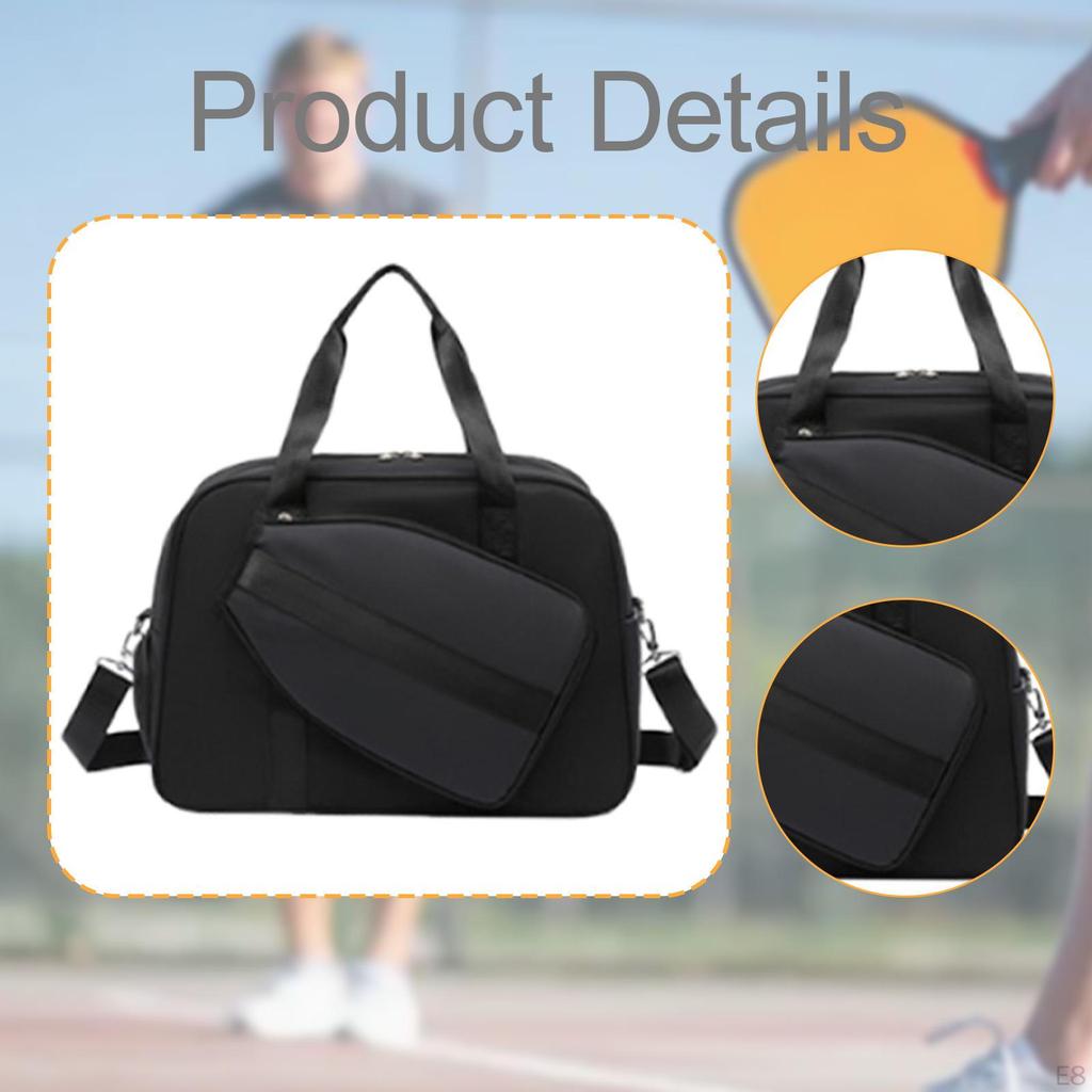 Сумка для пиклбола бадминтона регулируемый плечевой ремень легкая большая водонепроницаемая сумка