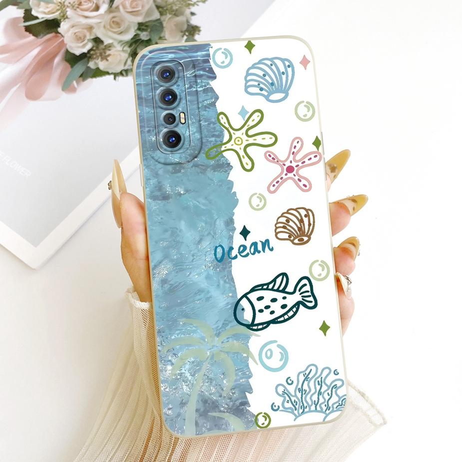 Чехол для Oppo Reno3 Pro 4G CPH2035 CPH2037 Милый Кот Утка Мультяшная Обложка Мягкий ТПУ Чехол для Телефона Для Oppo Reno 3 Pro 5G CPH2009 Fundas