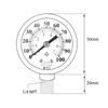 TS-Z54 0-100 PSI/0-7 Bar Dual Scale Pressure Gauge Pool Filter Aquarium Water Air Gas Pressure Gauge Meter 1/4 NPT Bottom Mount
