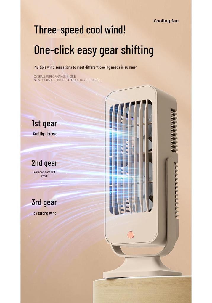 USB Double Blade Air Circulation Fan for Dorm and Office