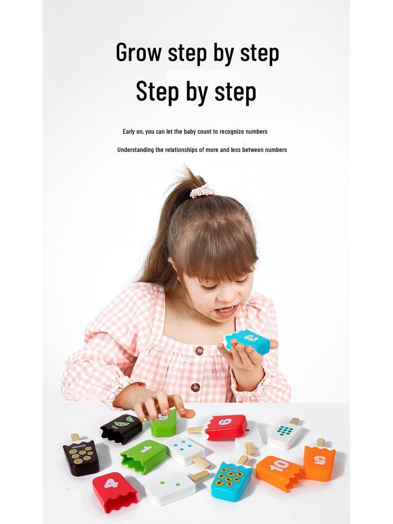 Маленькое хорошее яйцо эскимо математическая головоломка - Красочная развивающая деревянная игрушка для веселья родителей и детей