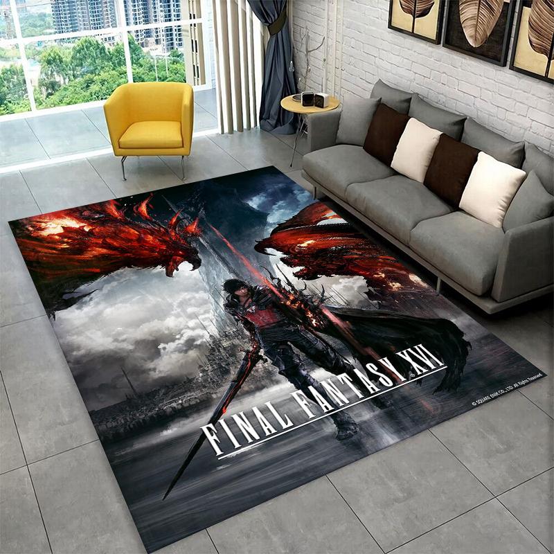 Облачная Тифа Игры Final Fantasy Сефирот Ковер Коврик для Спальни Гостиной Дивана Игровой Комнаты Прихожей Декор Дома, Ковер Зональный Нескользящий
