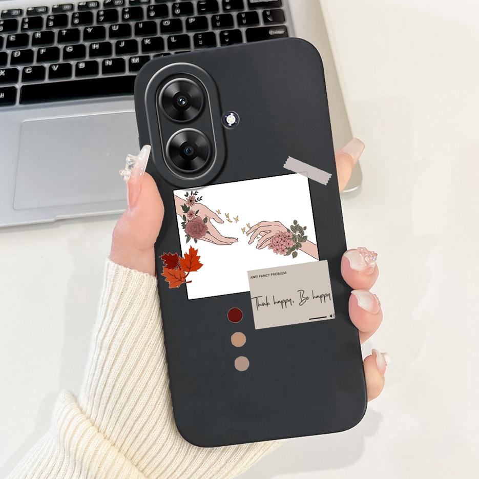 Чехол для Realme Note 60 Роскошный Чехол с Художественной Росписью Ударопрочный Мягкий Силиконовый Чехол для Телефона Для Realme Note 50 Note50 Note60 Задняя Крышка