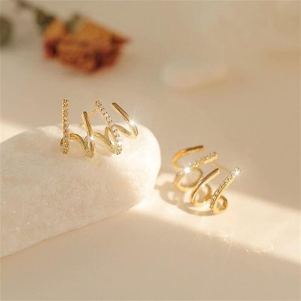 Zircon Irregular Earrings