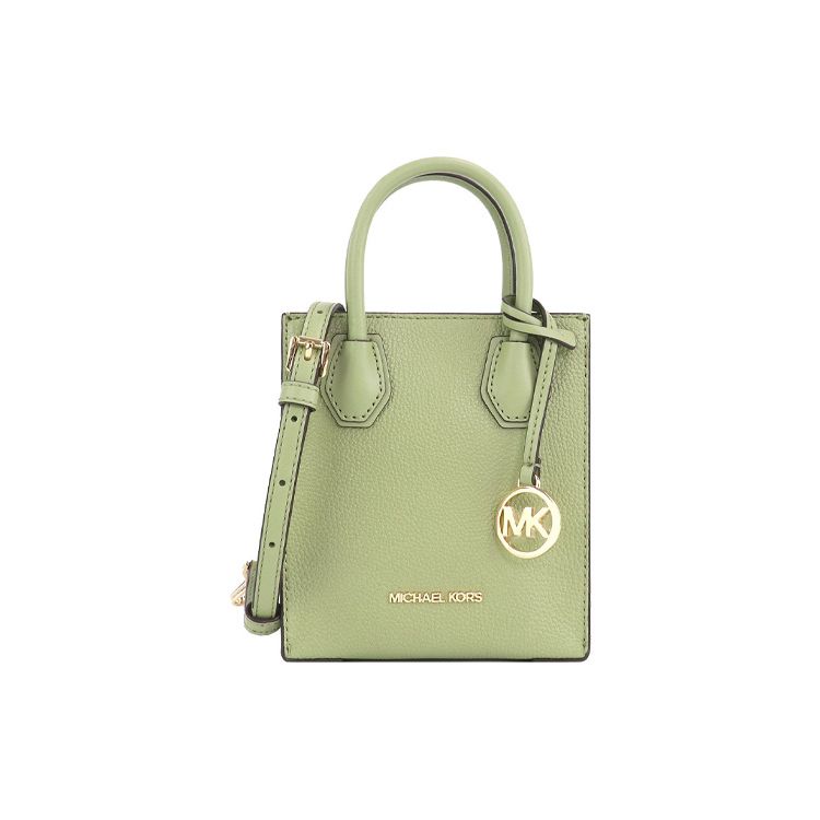 Michael Kors MK Mercer Сумка-гармошка однотонная для поездок на работу Женская сумка через плечо Светло-зеленая 35S1GM9T0L-LIGHT-SAGE