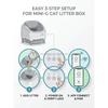 Tops Mini-G European Warehouse Stock Free Delivery Direct Order Smart Automatic Eco-Friendly Open Design Cat Litter Box