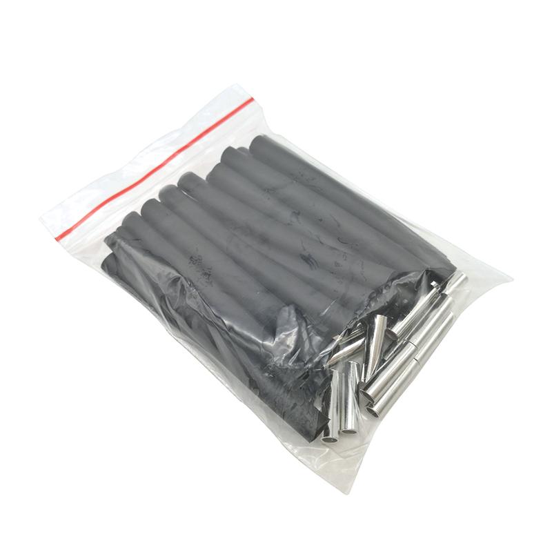 20 шт. комплекты соединений, медная трубка и термоусадочные рукава, аксессуары для проводов для подогрева пола из углеродного волокна