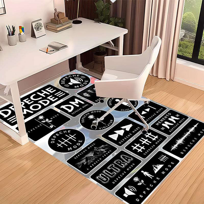 Depeches Band Mode Printed Absorbent Washable Carpet, Non-Slip Bathroom Mats, Kitchen Rugs, Yoga Mat,Living Room Entrance, Camping Picnic Rugs