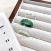Новое кольцо в китайском стиле с бамбуковым дизайном и белым зеленым халцедоном - элегантные высококачественные нишевые женские украшения