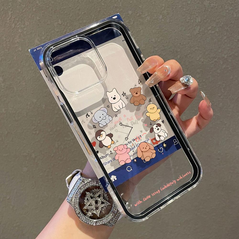 Painted Phone Case for iPhone 17 11 12 13 14 15 16 iPhone 17 12 13 14 15 16 Pro 17 12 13 14 15 16 Pro Max High Quality Painted Animal Cute Phone Case