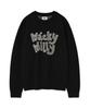 WACKY WILLY Typo Jacquard Knit Black