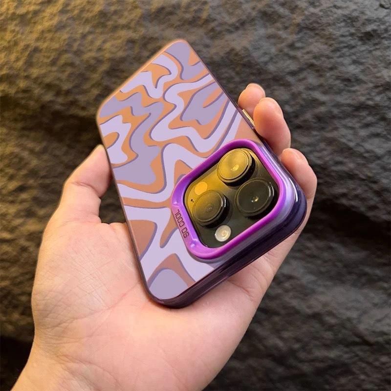 Luxury Striped Pattern Phone Case For iPhone 17 Air 16 e 15 14 13 12 11 Pro Max Plus Mini SE 2020 2022 Bumber Funda Coque