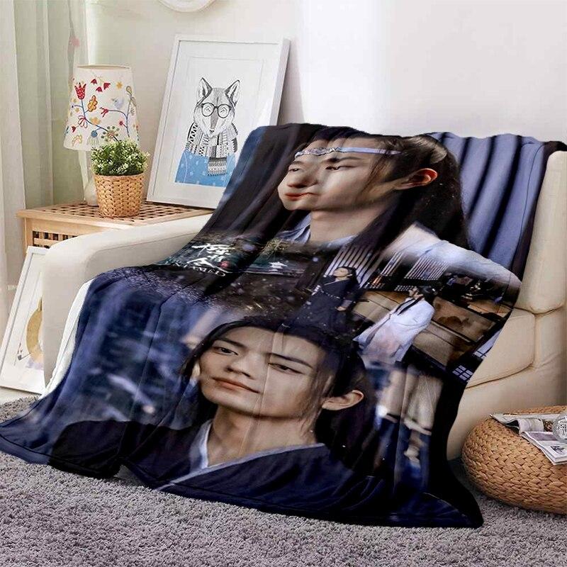 Мягкое одеяло Drama The Untamed xiao zhan wang yi bo, мягкое покрывало с мультяшным принтом, покрывало для дивана, подарок