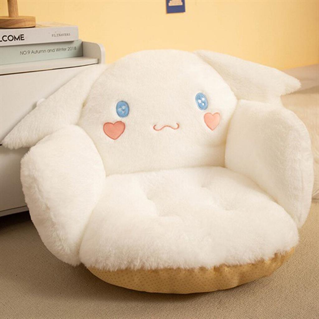 Cute Plush Chair Cushion Lazy Sofa Backrest Integrated