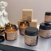 Hot Soy Wax Aromatherapy Candle Tea Color Glass Cup Without Home Incense Souvenir Gift