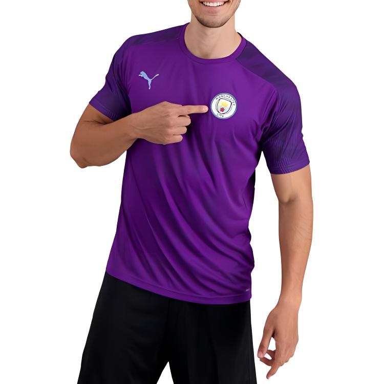 PUMA T Shirts Men's Purple Crew Neck Moderate Straight Fit 755798-23