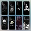 Чехол для телефона Memento Mori для Samsung S25, S24, S21, S22, S23, S30, Ultra, S20, Plus, Fe, Lite, Note, 10, 9, 5G Черная крышка