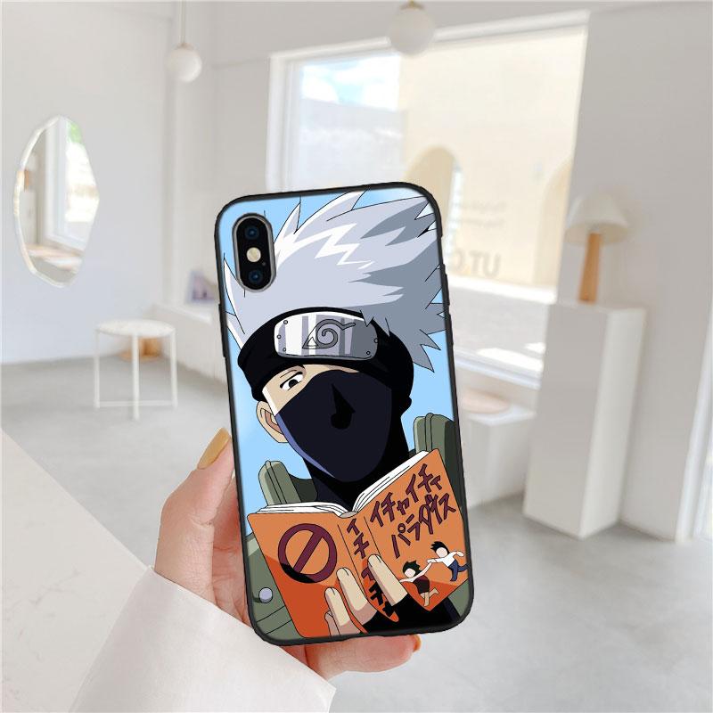 PP49 Naruto Kakashi Soft Shell Phone Case for Samsung Galaxy S20 S21 S22 Ultra FE + Plus A21S A22 A24 A25 A26 A30 A30S A31