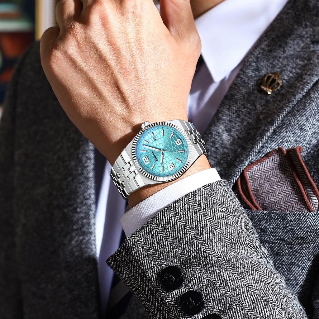 Couple Watch Luxury Quartz Watch Waterproof Watch Lover Gift Night Light Classic Date Week Clock His Her Watch