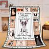French Bulldog Flannel Fleece Bed Blanket Funny Animal Cute Lovely Pet Throw Blanket Plush Blanket for Bedroom Living Rooms Sofa