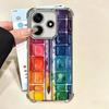 Watercolors Set Paint Palette Soft Phone Case For Xiaomi Redmi Note 14 15 Pro Plus 13 12 11S 11T 5G 10 9S 9 Plating Anti-Fall Fu