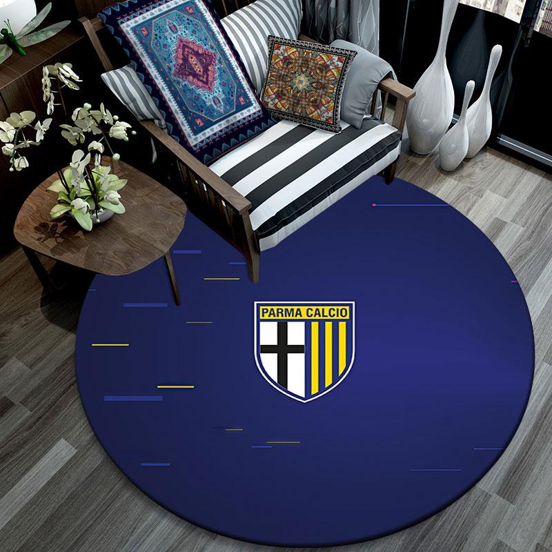 Parma Calcio 1913,Round Area Rug,Carpet Rug for Living Room Bedroom Sofa Playroom Decor,Non-slip Floor Mat