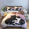 Snuggly feline dreams Bedding sets Duvet covers Pillowcases(1* Duvet Cover 2* Pillowcases without duvet insert)