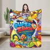 Плед Super Zings Разные размеры Теплый Уютный Пушистый Забавный Пледы-покрывала Superzings для Дивана, Кушетки и Кровати