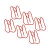 100Pcs Tooth Shape Cute Paper Clips Red /Yellow Metal Paper Clip Shaped Paper Clips  Office Use