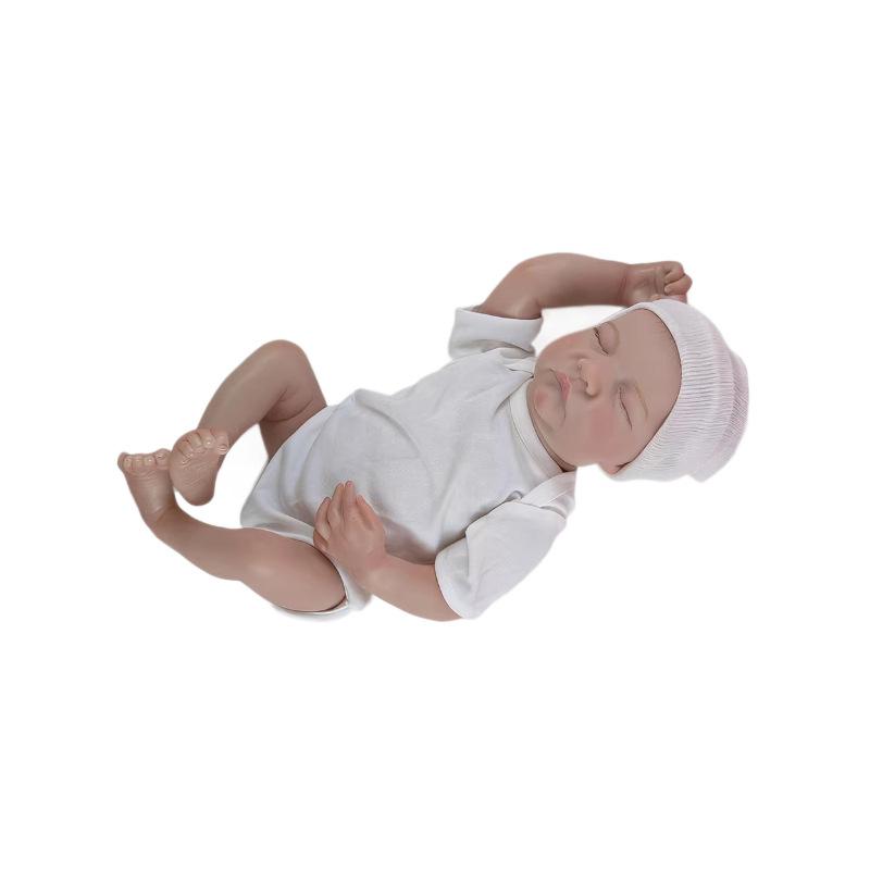 18-inch Realistic Full Silicone Reborn Doll 'Levi' with 3D Skin - Exquisite Baby Gift Toy