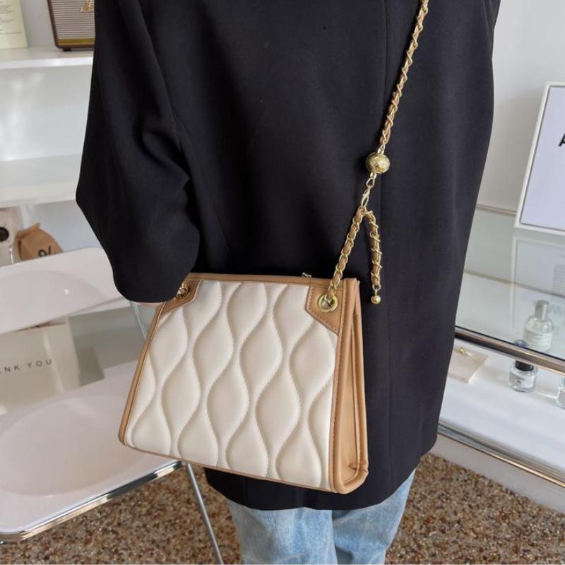 WTEMPO Brand Advanced Sense Tote Bag Trend Texture Large Capacity Underarm Bag Diamond Lattice Chain Bag Advanced Sense Single Shoulder Messenger Bags