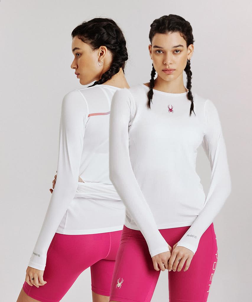 SPYDER Women'S Running Proweb Long Sleeve T-Shirt Spipcnrl281Wwht