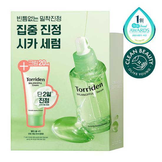 TORRIDEN Balanceful Cica Успокаивающая сыворотка 50 мл спец. (+ Балансирующий крем 20мл)