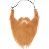 Stimulated Fake Beard Funny False Moustache Whiskers Facial Hair for Halloween CosplayBrown