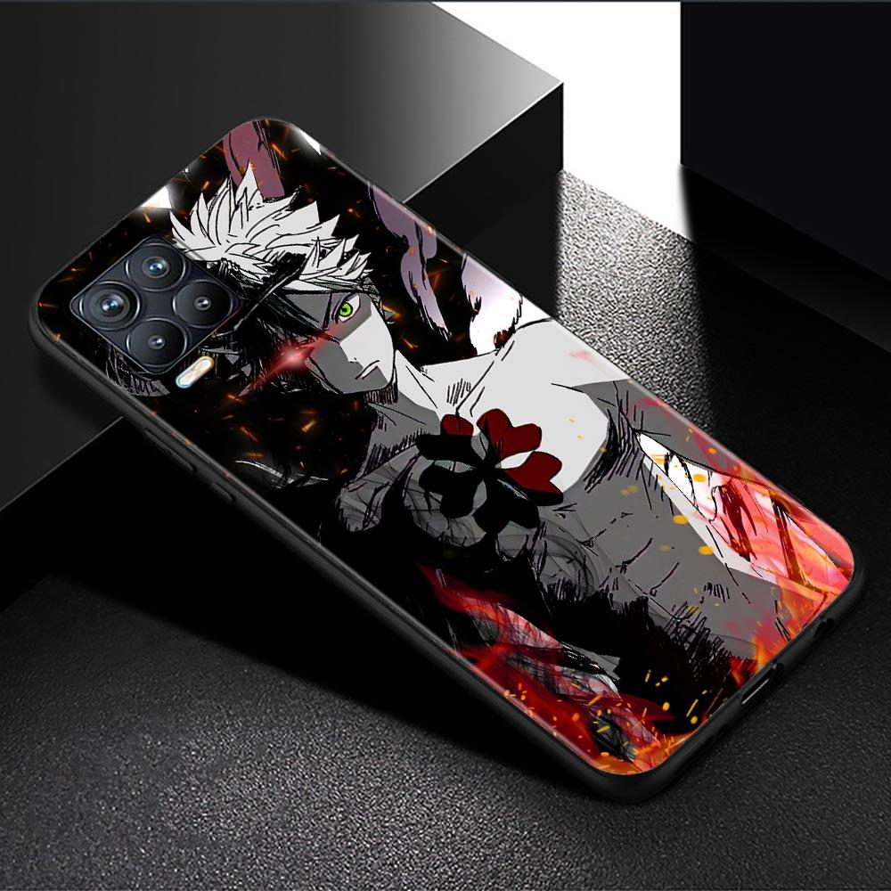Чехол для телефона Oppo Realme GT 8 7 6 5 Pro C3 C11 C21 C21Y C20A XT X7 X50 Pro, ультра силиконовый чехол, черный корпус, аниме, черный клевер
