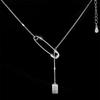 Gifts Women Charm New Design Temperament Simple Chocker Pin Necklace Women Jwelry Clavicle Chain