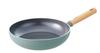 GREENPAN Frying Pan 26cm IH Gas Compatible No Harmful Substances PFAS Free Ceramic Coating Easy To Clean Slightly Deep Natural Wood Handle [Mayflower]