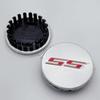 4pcs 65mm SS Logo Emblem Car Wheel Center Caps Wheels Hub Rim Hubcaps Cover Replace Styling Accessories for Chevrolet SS Camaro