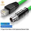 XUMIN Промышленный сетевой кабель M12 на RJ45 для цепи