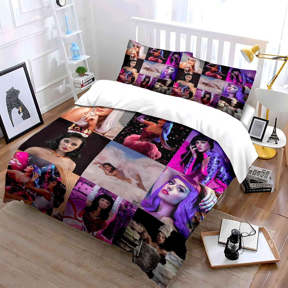 Colorful Female Fashion Artwork Bedding Duvet Cover Set Duvet Cover Pillowcases (1*Duvet Cover 2*Pillowcases, without duvet insert)